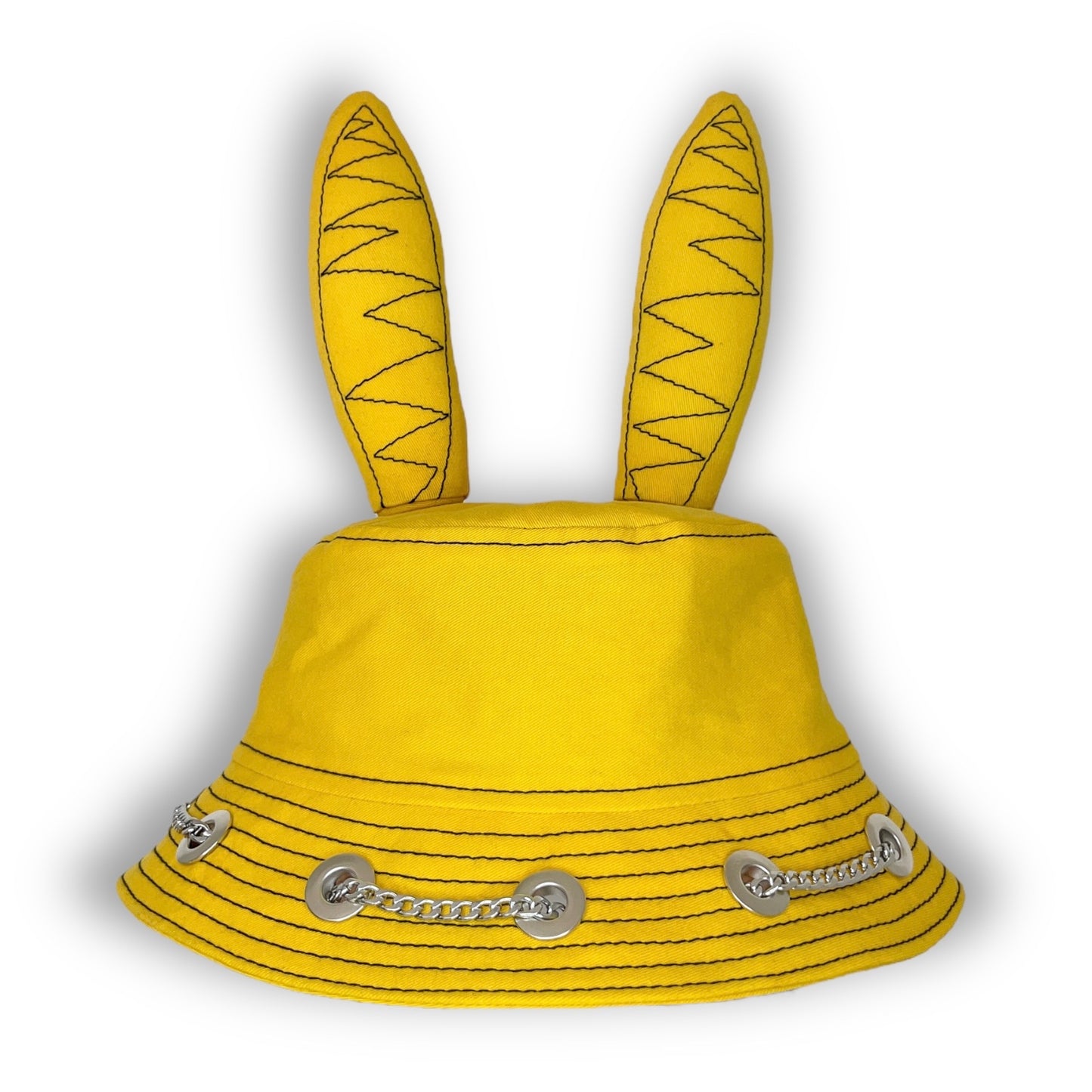 Yellow and Black Bunny Hat 1of1