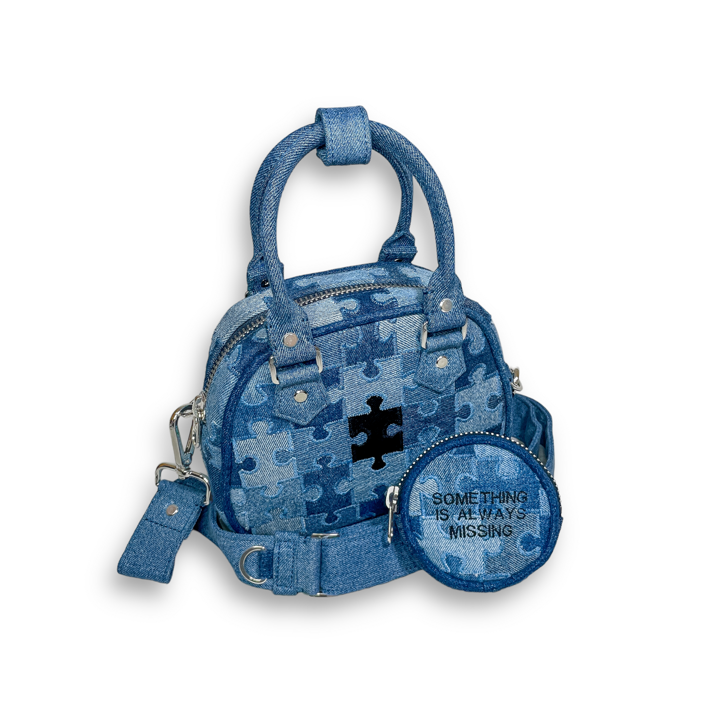 "Something's Always Missing" Bowler Handbag 1of1