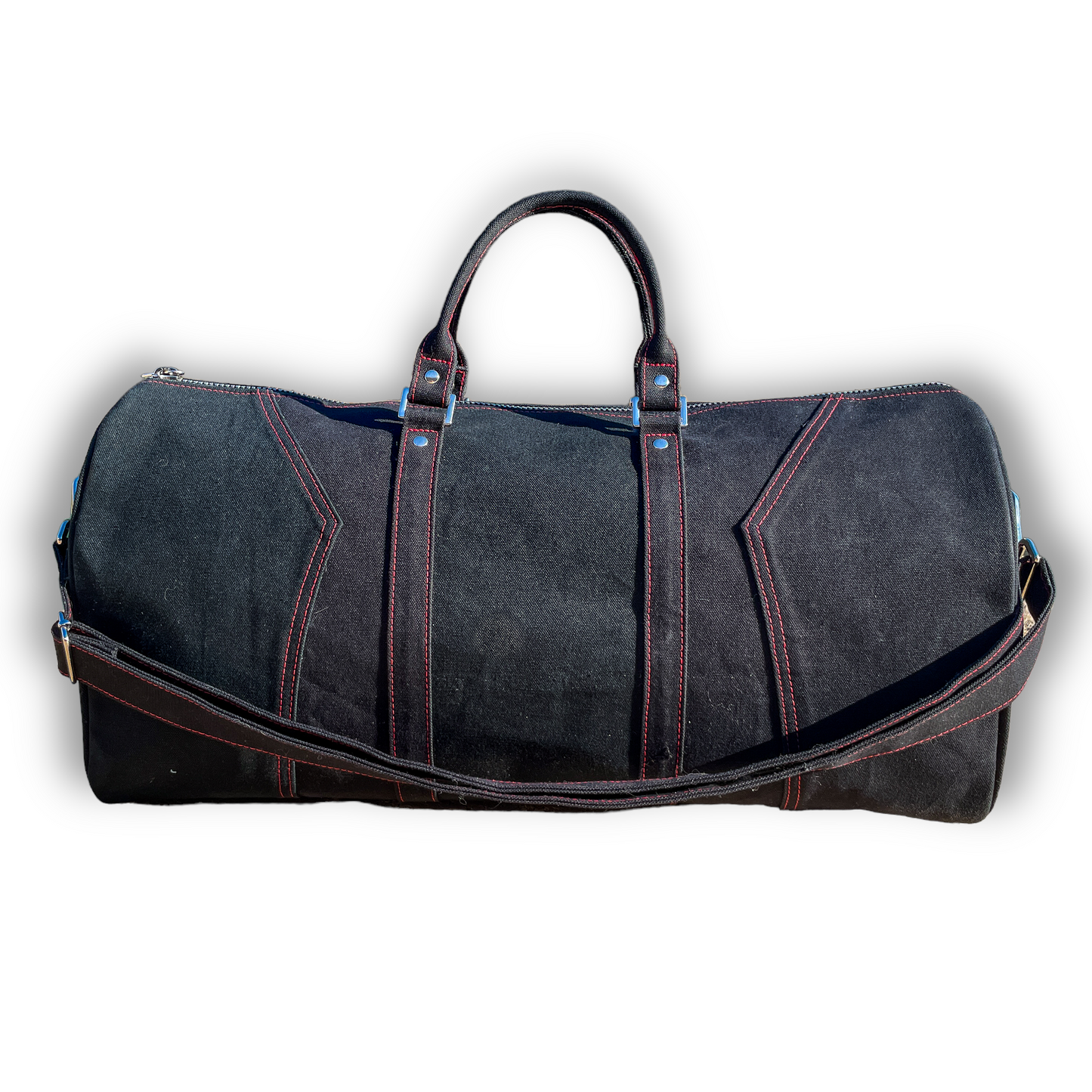 Black and Red Double Knee Duffle (Archived Dreams Collab)