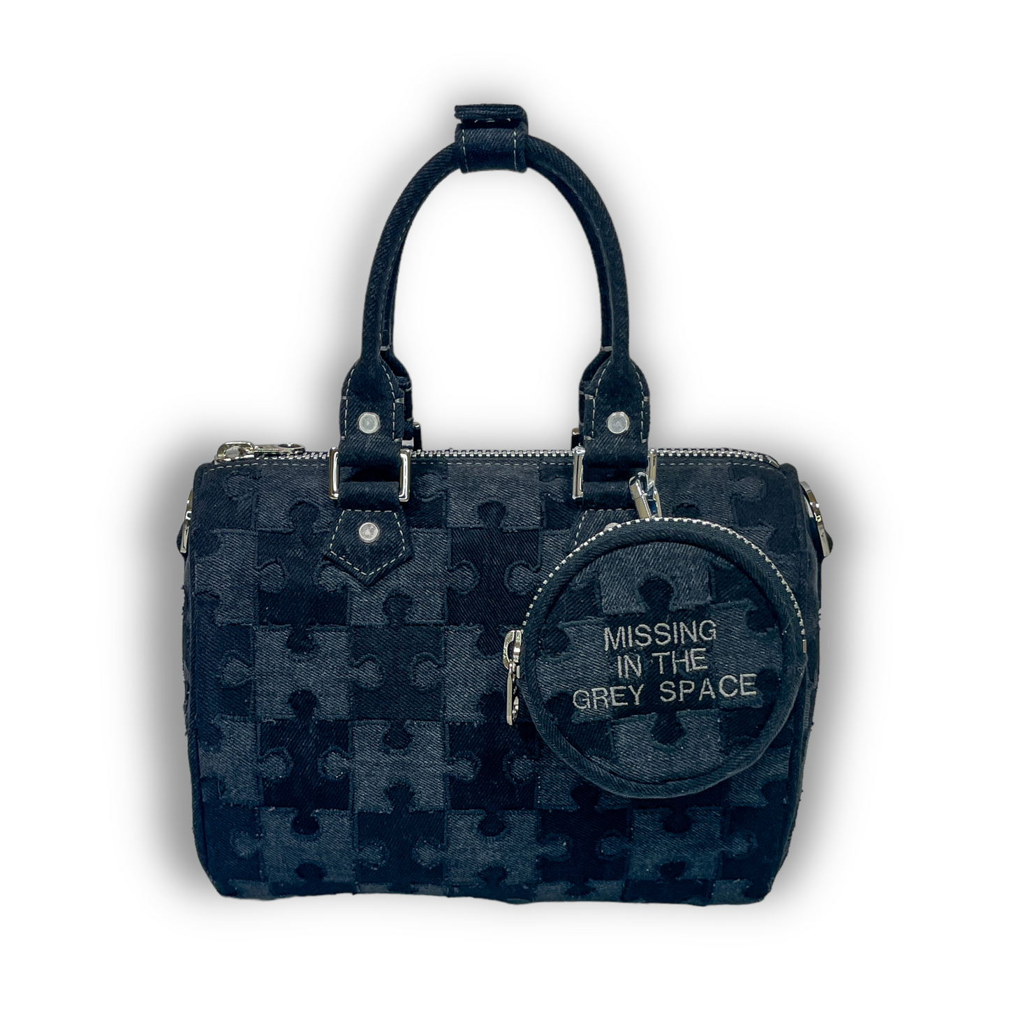 "Missing in the Grey Space" Mini Handbag 1of1