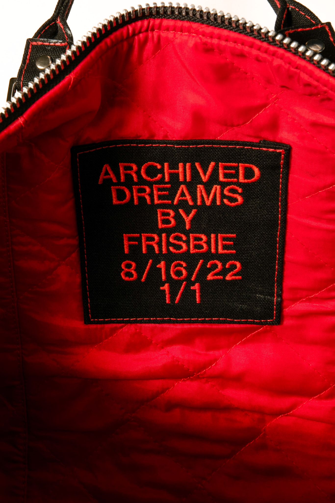 Black and Red Double Knee Duffle (Archived Dreams Collab)