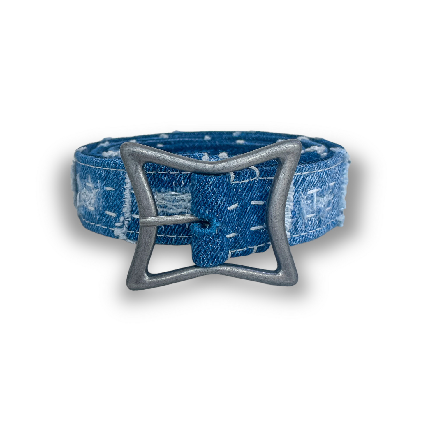 "Lone Star" Denim Belt (1.125")