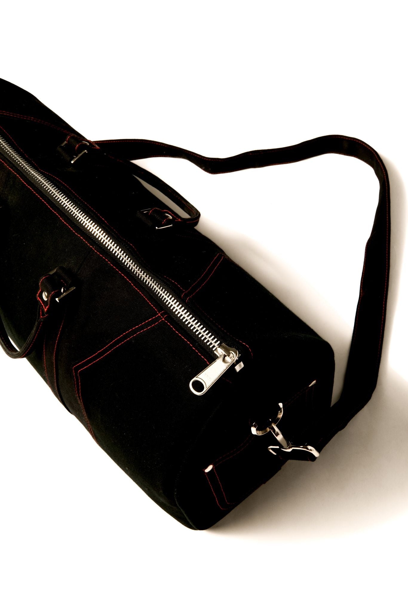 Black and Red Double Knee Duffle (Archived Dreams Collab)