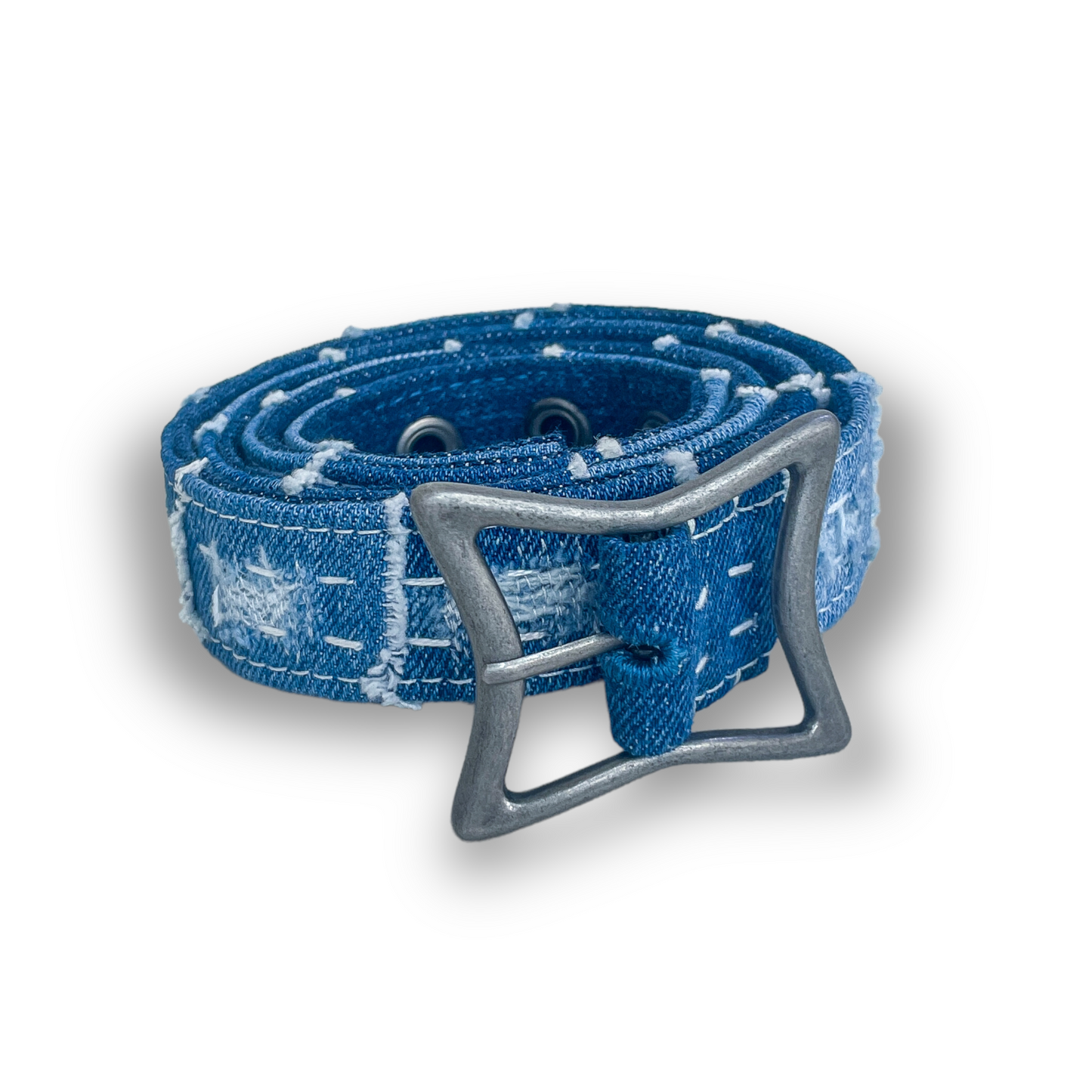 "Lone Star" Denim Belt (1.125")
