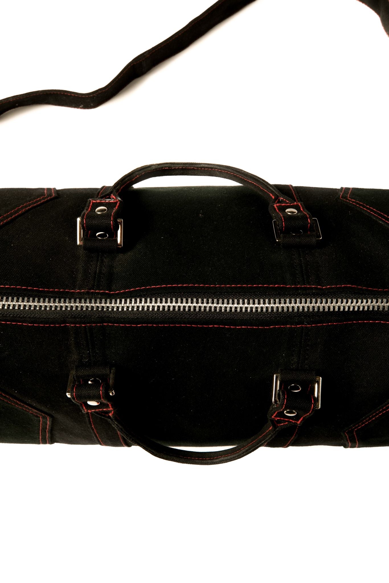 Black and Red Double Knee Duffle (Archived Dreams Collab)