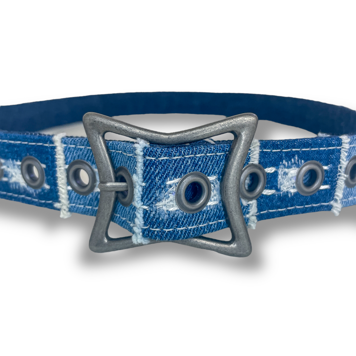 "Lone Star" Denim Belt (1.125")