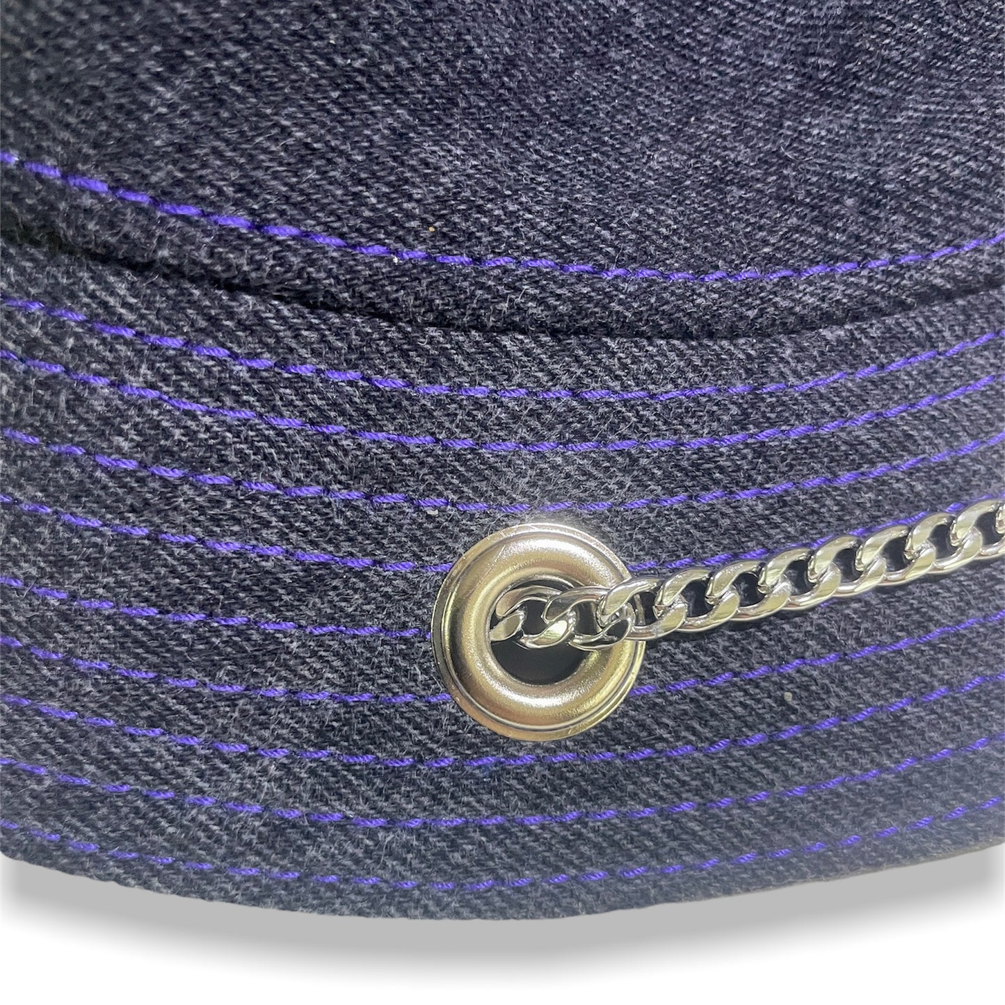 Grey and Purple Bunny Hat 1of1