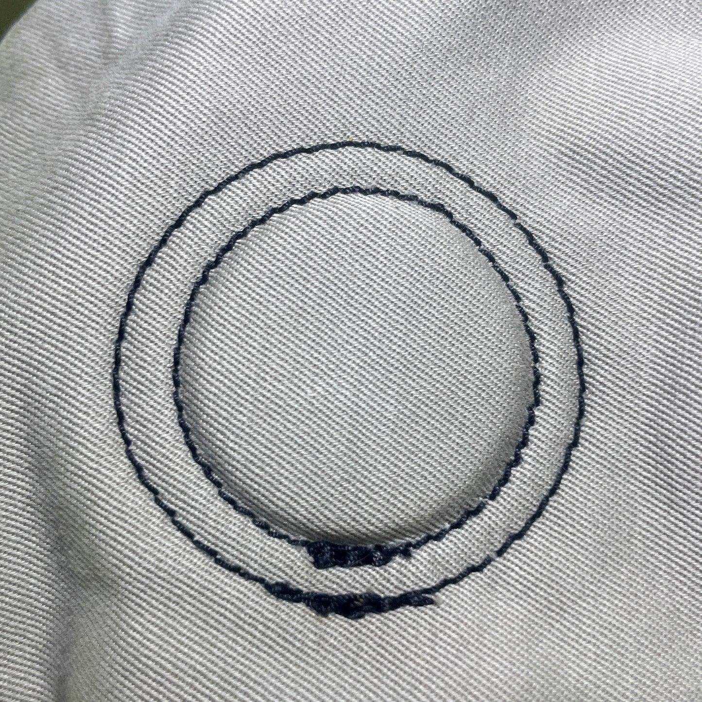 Light Stone Grey and Black Bunny Hat 1of1