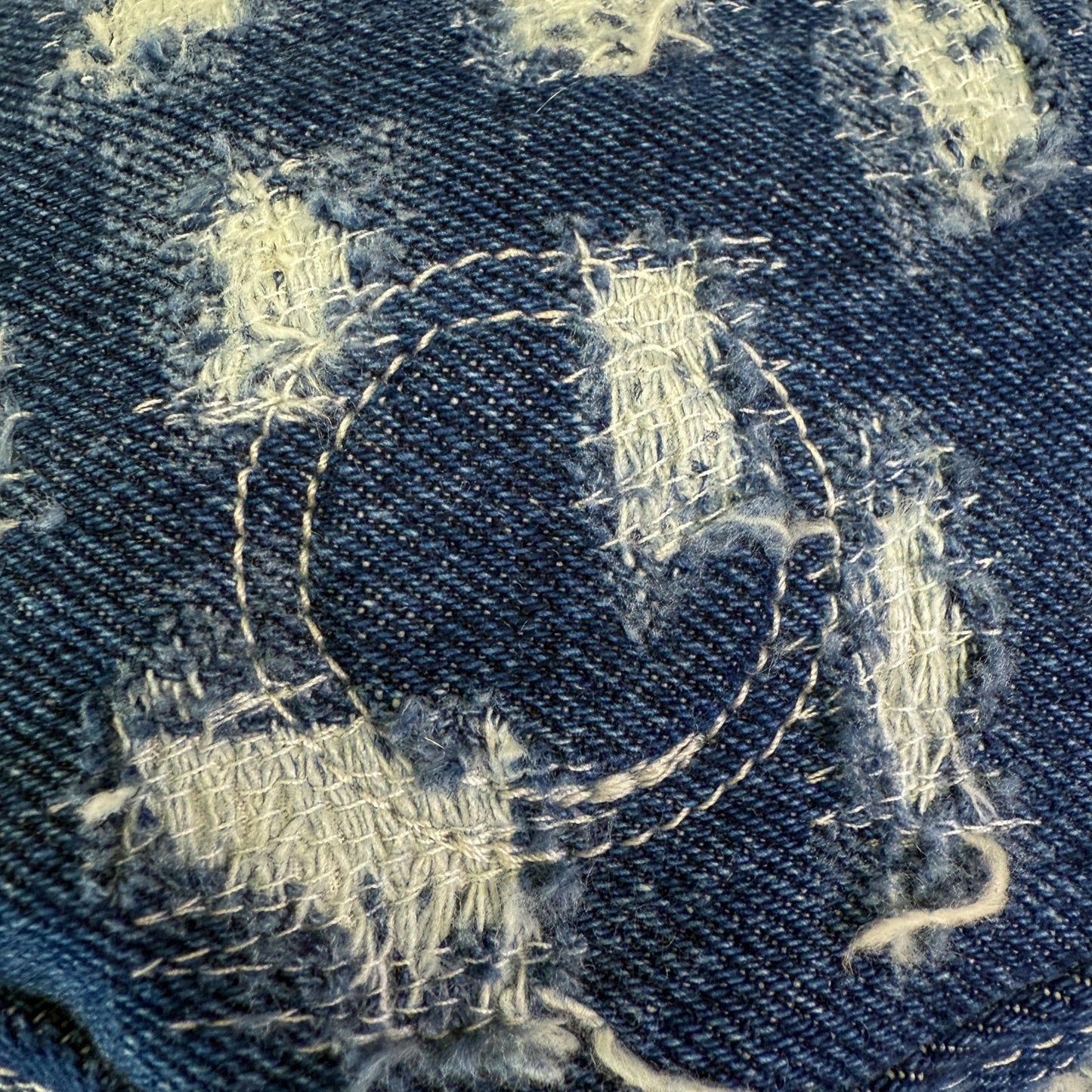 Distressed Blue Horn Hat 1of1
