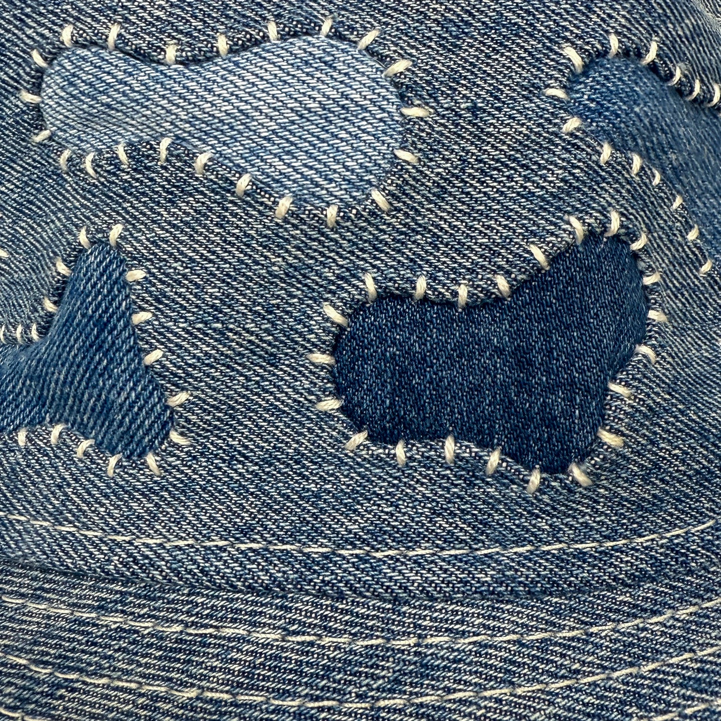 Faded Blue Sashiko Bunny Hat 1of1
