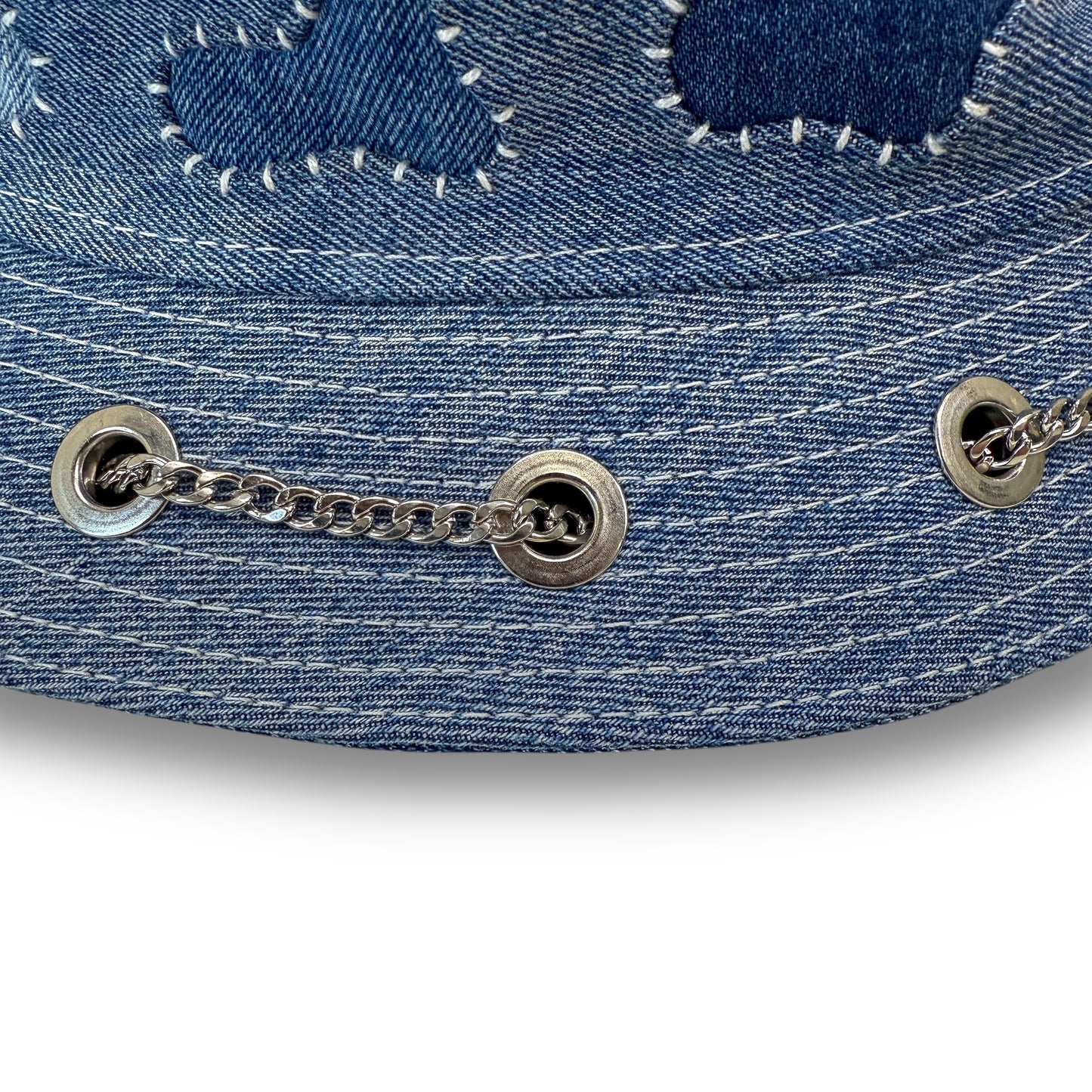 Faded Blue Sashiko Bunny Hat 1of1