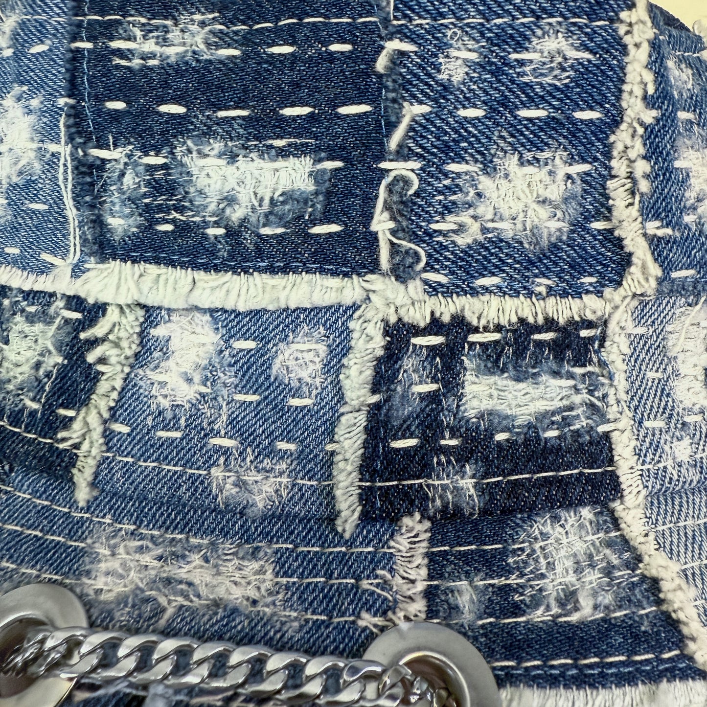 Shades of Blue Sashiko Horn Hat 1of1