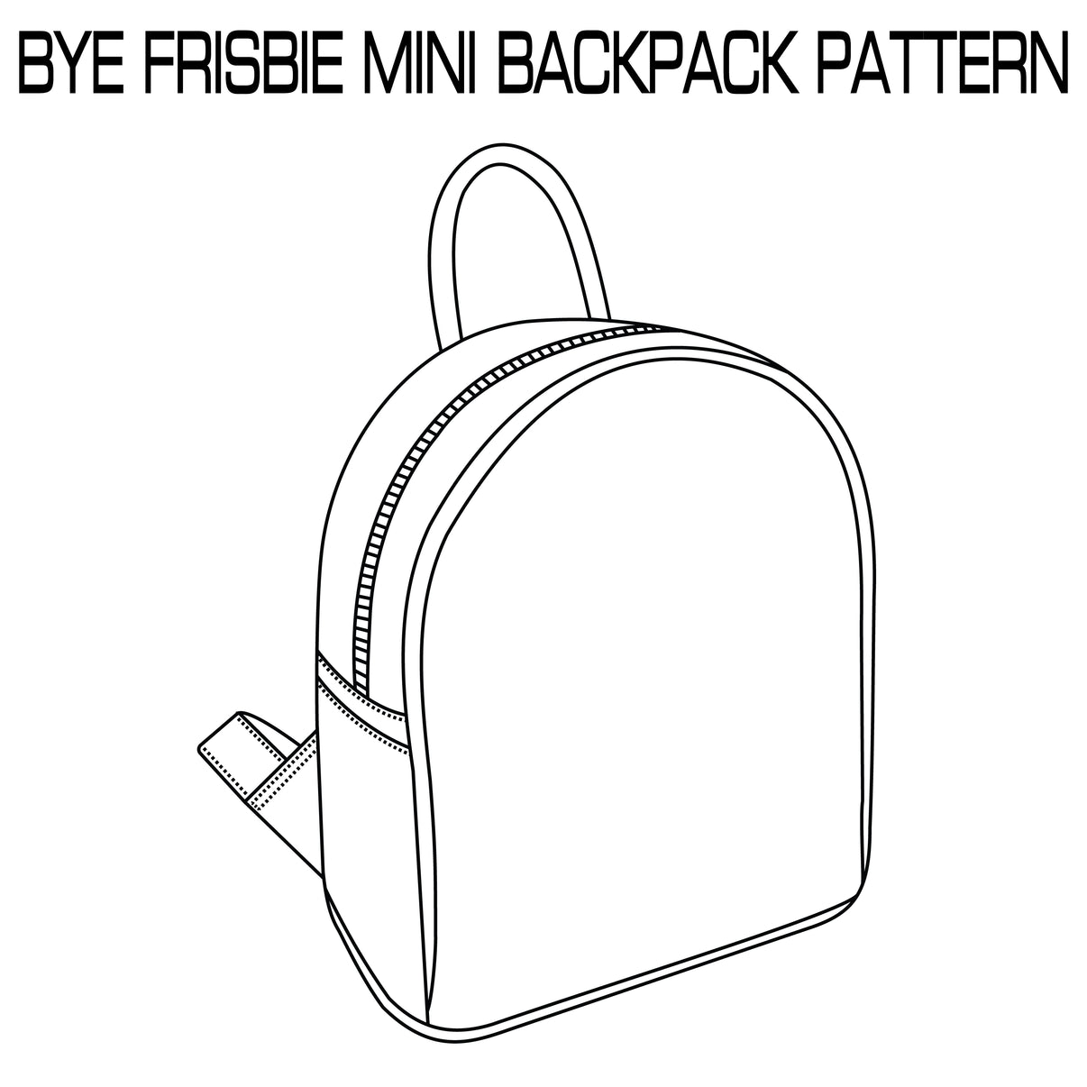 Mini Backpack Pattern Bye Frisbie