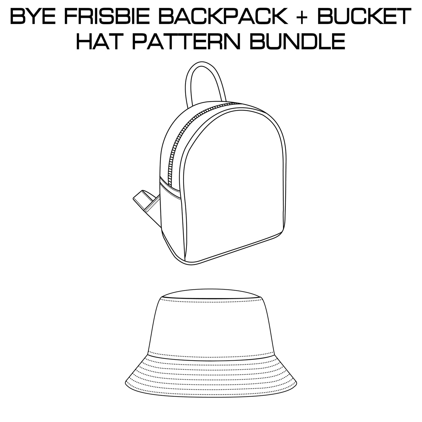 Backpack + Bucket Hat Pattern Bundle