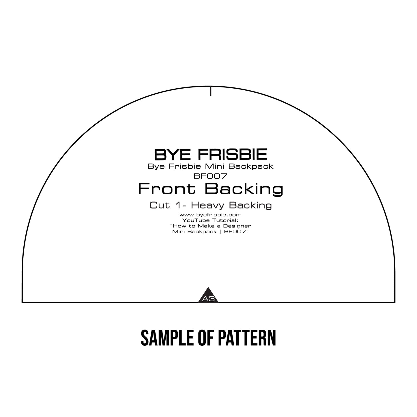 Mini Backpack Pattern