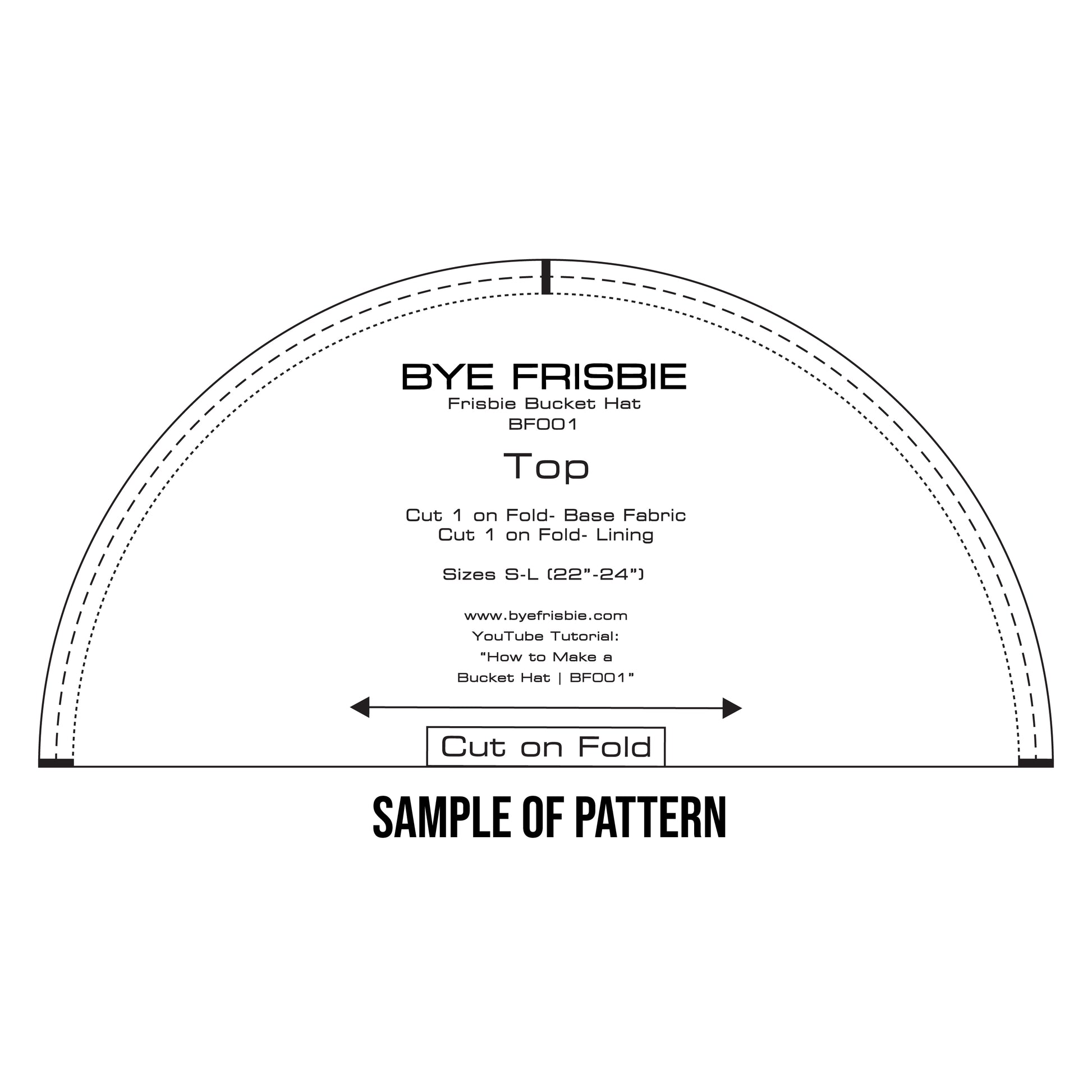 Bucket Hat Pattern – Bye Frisbie - Main Image