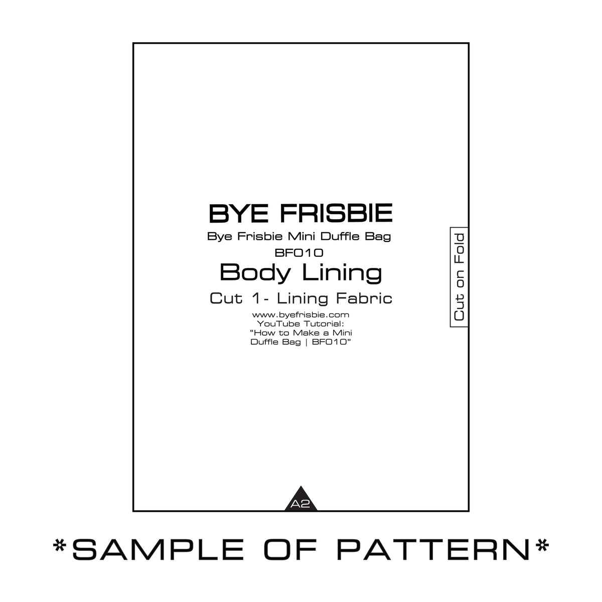 Mini Duffle/Handbag Sewing Pattern – Bye Frisbie