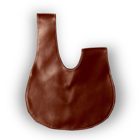 Burgundy Cactus Leather Knot Bag (Archived Dreams Collab)