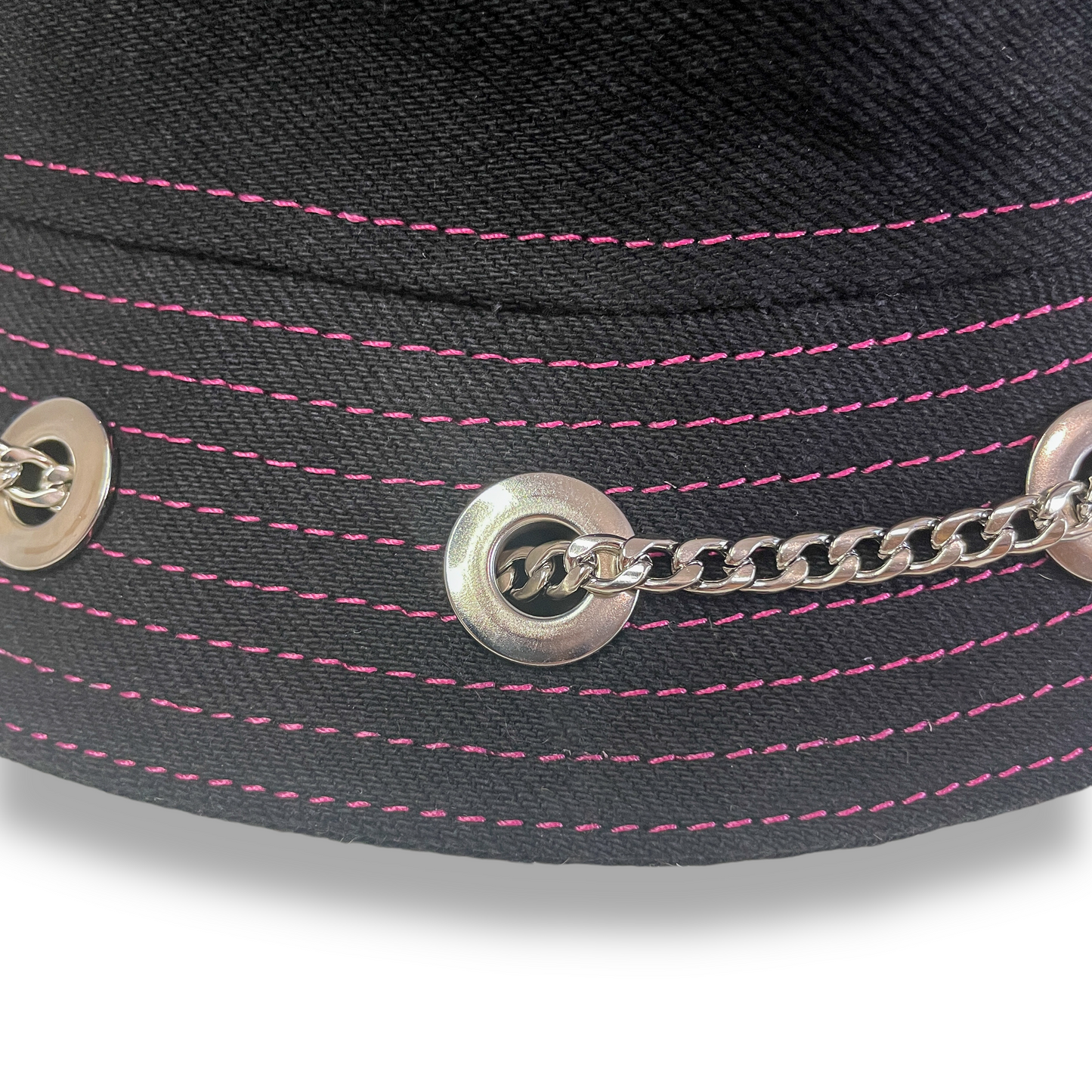 Black and Pink Bunny Hat 1of1