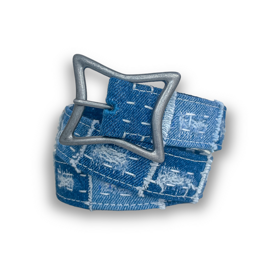 "Lone Star" Denim Belt (1.125")