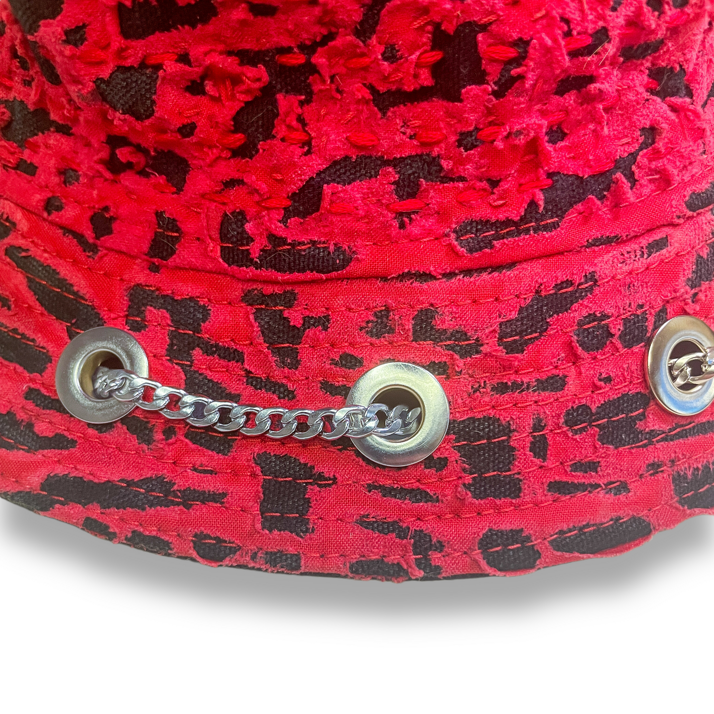 "Zombie" Bunny Hat Red and Black 1of1