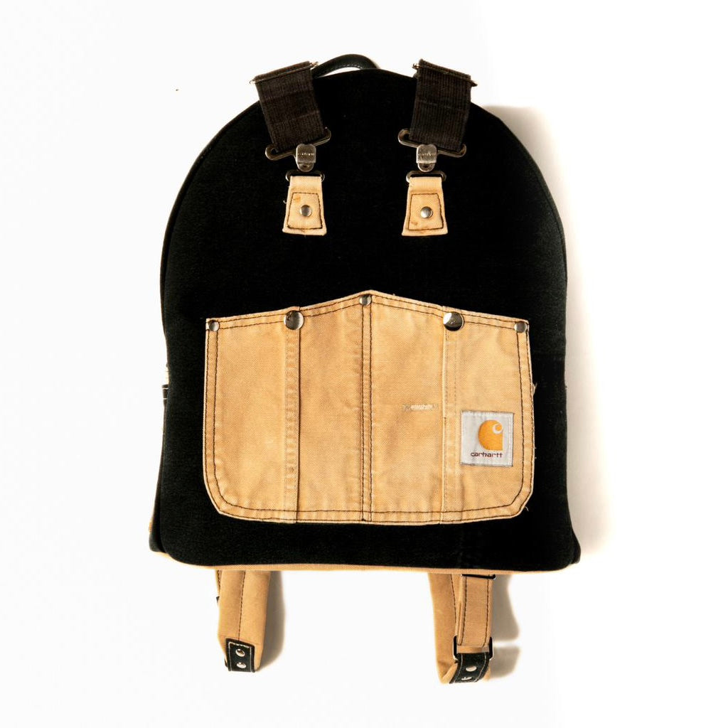 Black and Beige Worker Backpack (Archived Dreams Collab)
