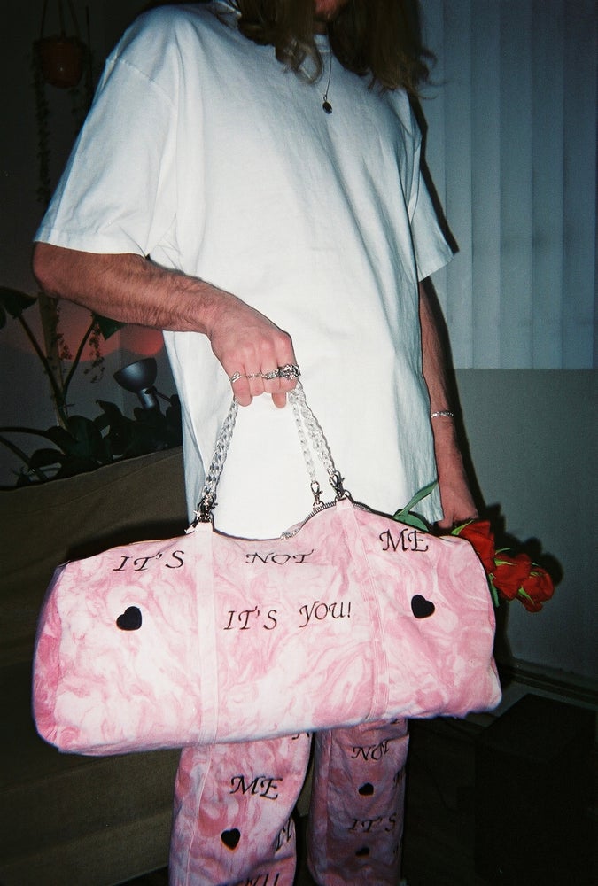 Marble Denim Duffle Bag 1of2