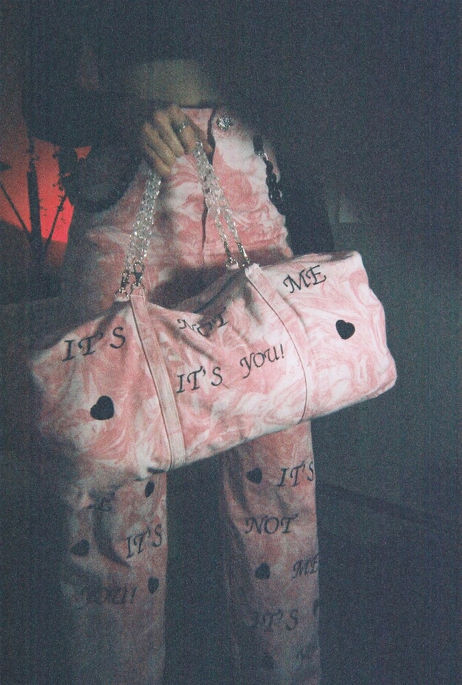 Marble Denim Duffle Bag 1of2