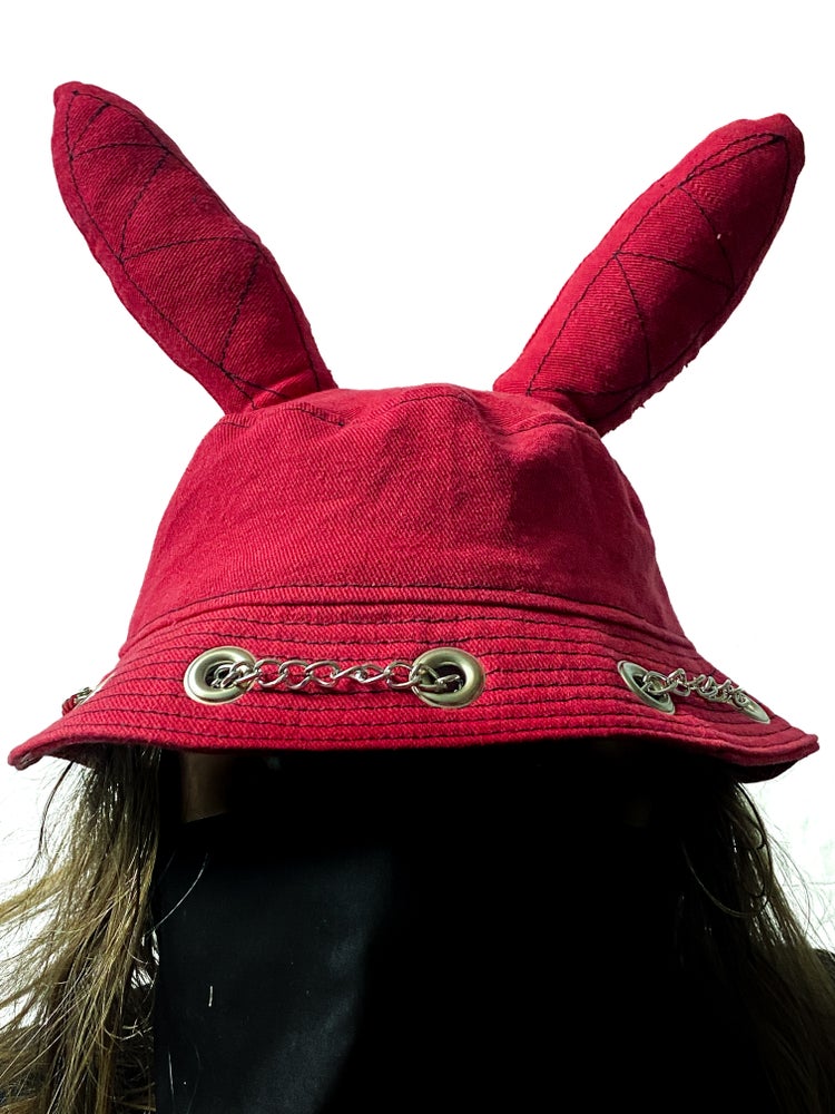 Bunny Bucket Hat Red