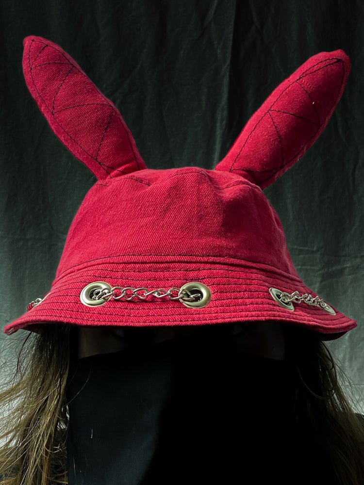 Bunny Bucket Hat Red