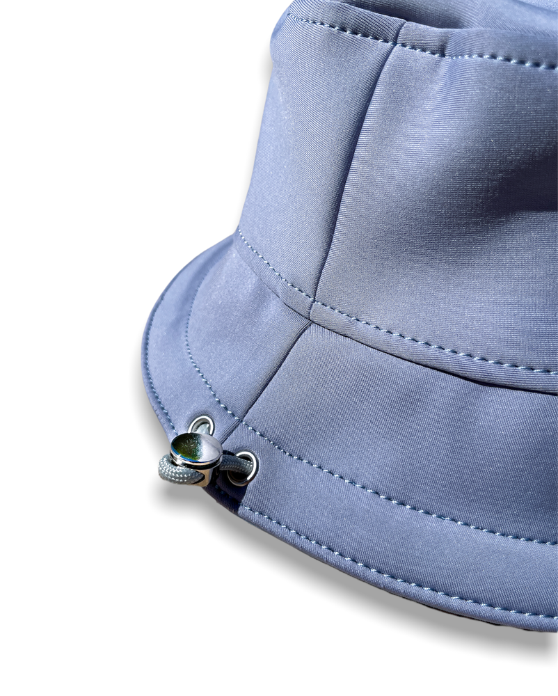 Blue and Grey Reversible Bucket Hat