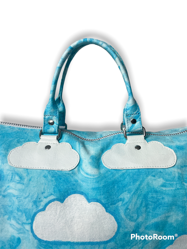 Upcycled Cloud Duffle Bag