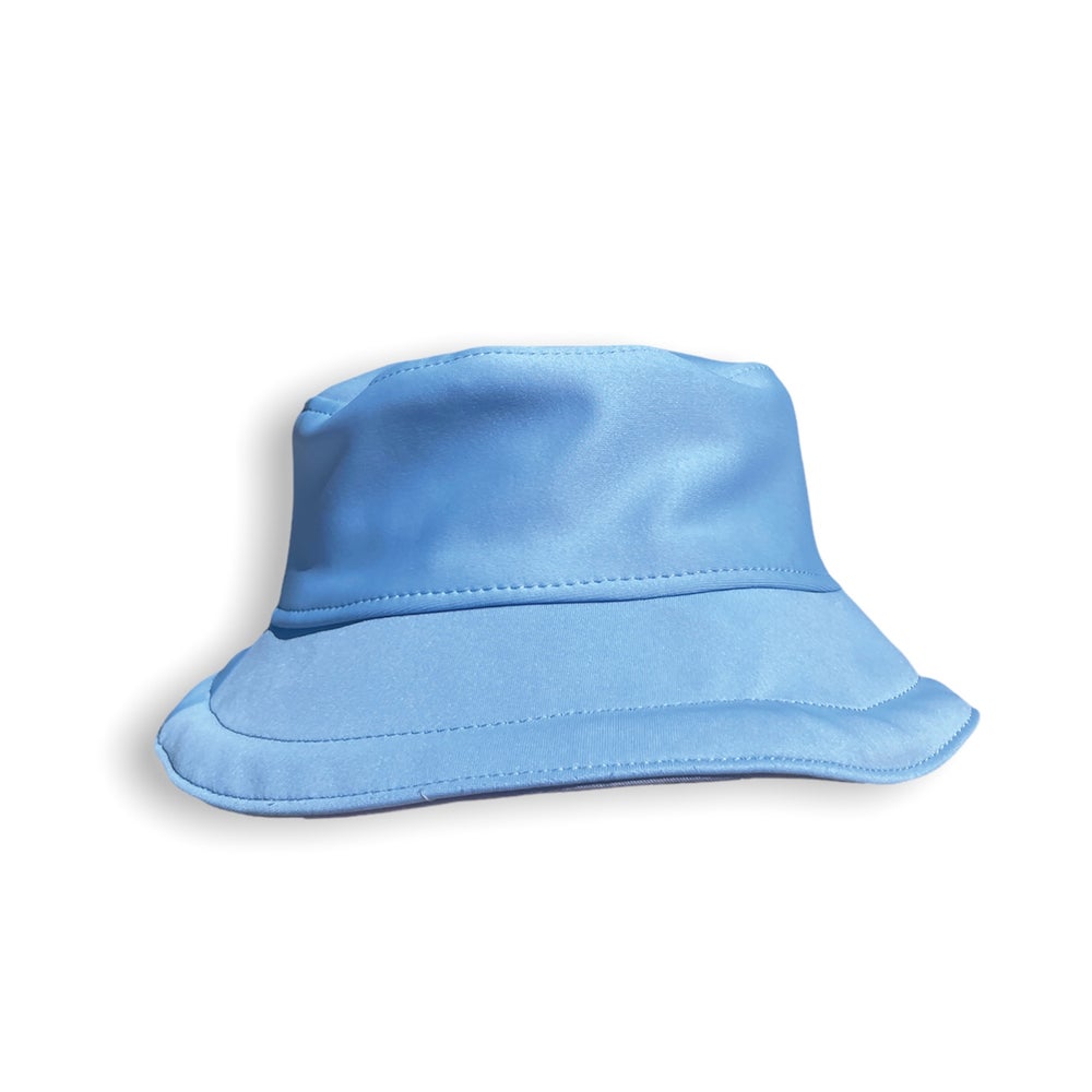 Blue and Grey Reversible Bucket Hat