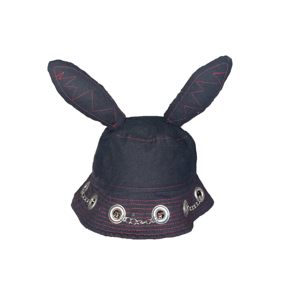 Bunny Bucket Hat Black