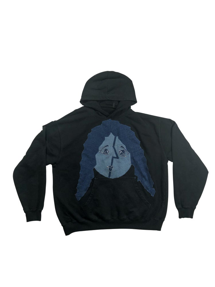 Faces Heavyweight Vintage Washed Hoodie (Denim Patch)