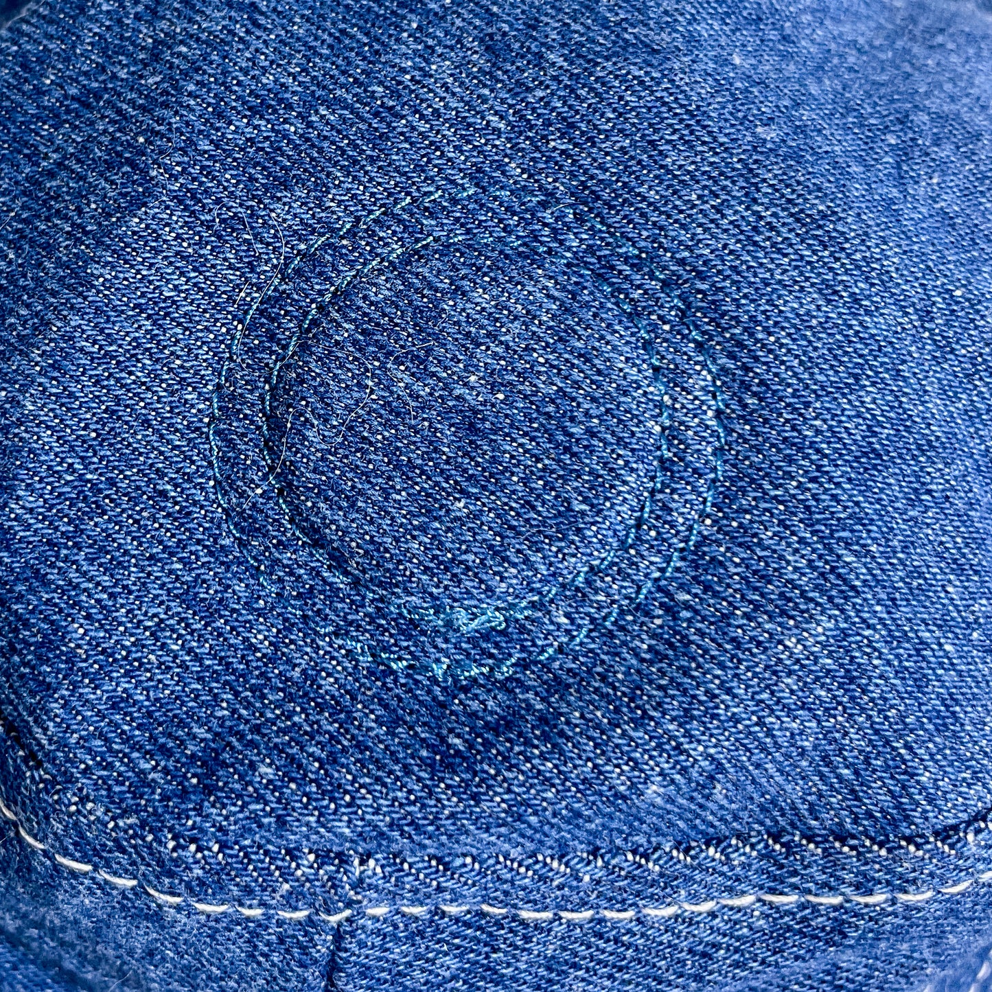 Blue and White Horn Hat 1of1