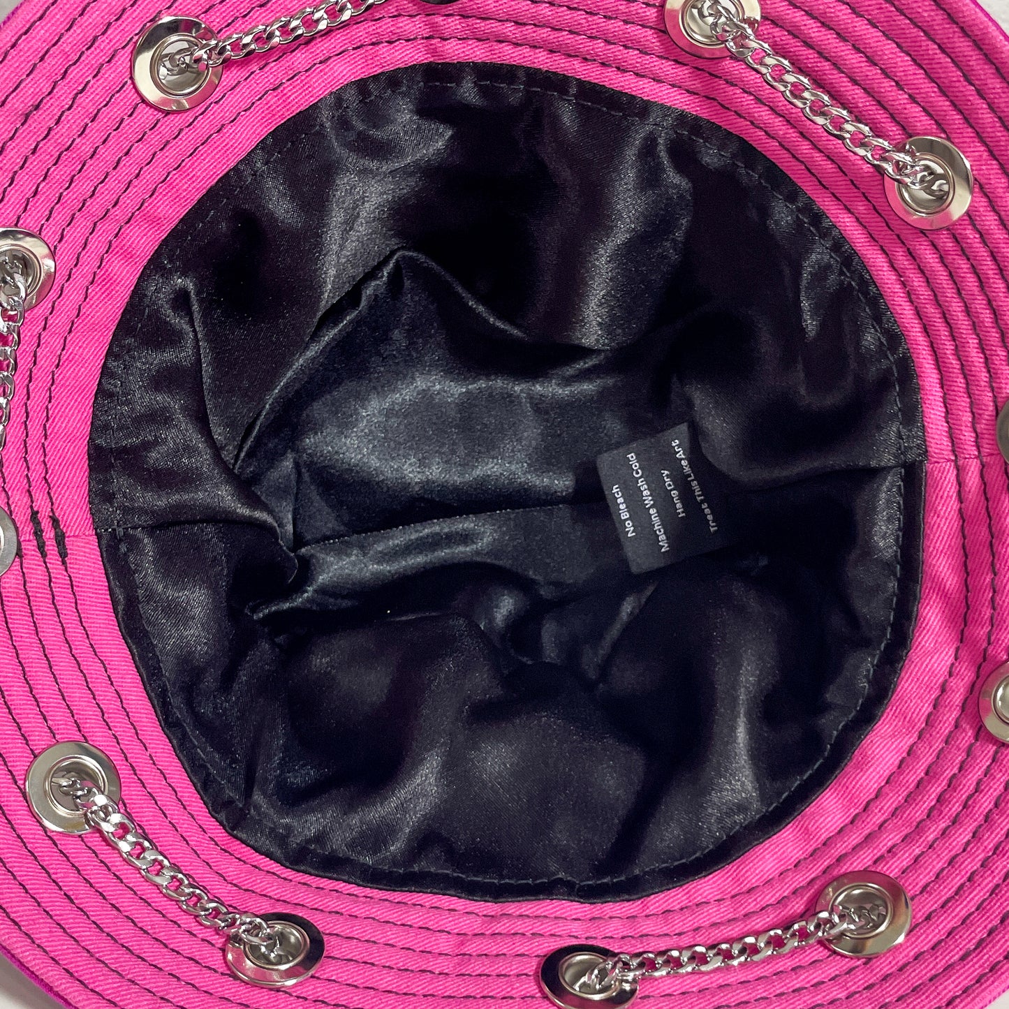 Pink and Black Bunny Hat 1of1