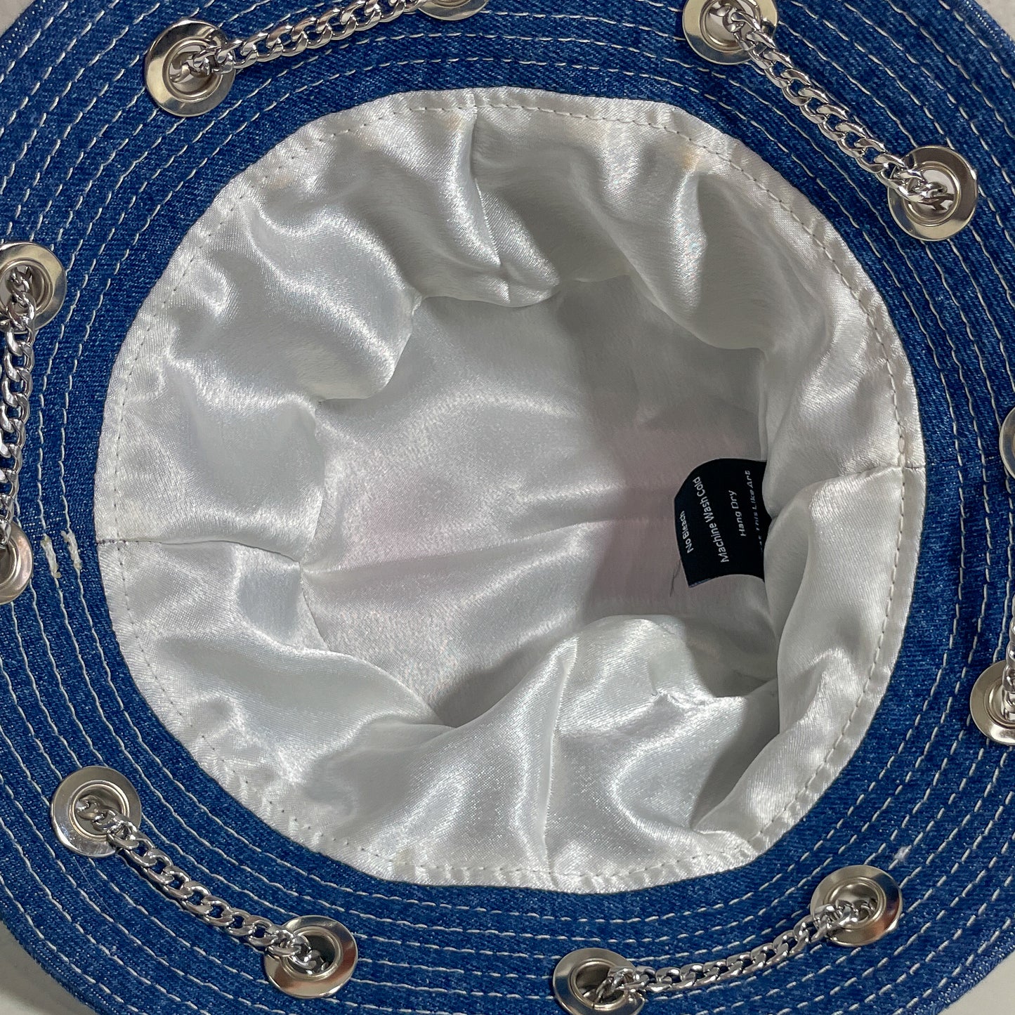 Blue and White Horn Hat 1of1