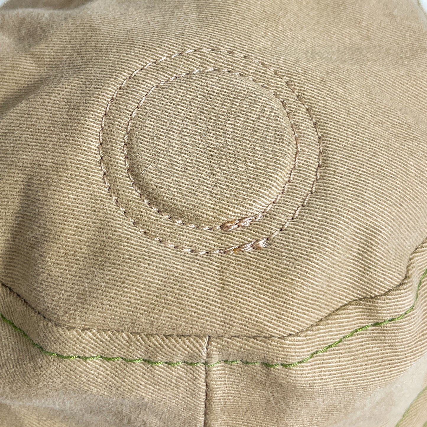 Beige and Green Bunny Hat 1of1