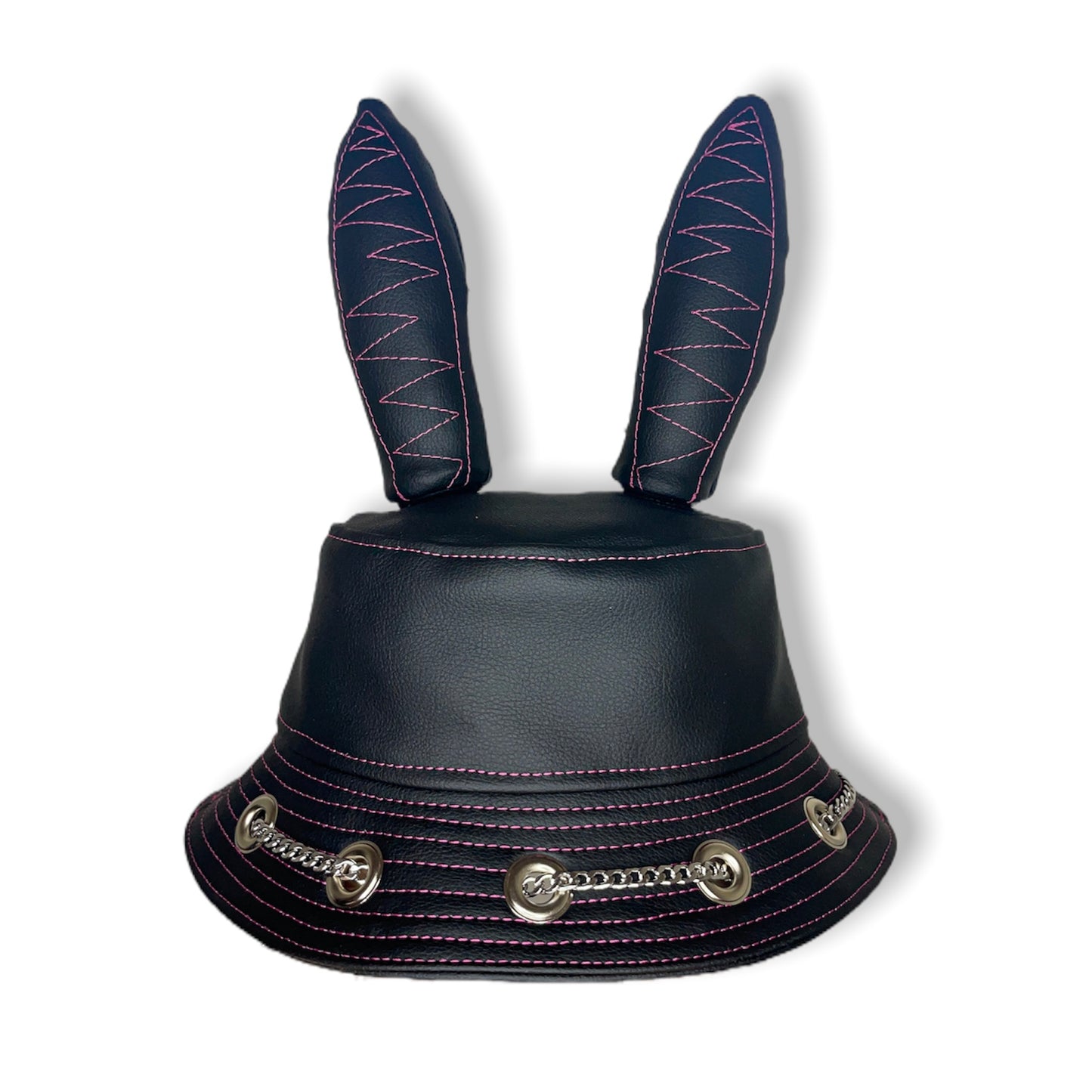Cactus Leather Bunny Hat Pink 1of1