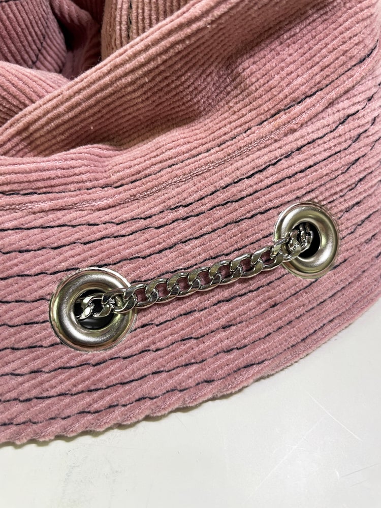 Pink Corduroy Bunny Hat 1of1